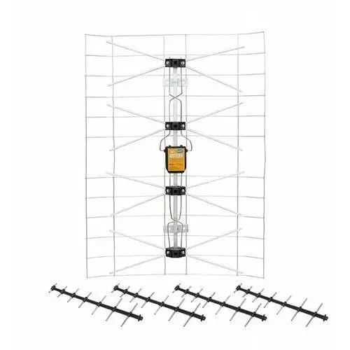 ANTENA ZEWNĘTRZNA SIATKOWA TELEWIZYJNA SZEROKOPASMOWA DVB-T2 NAZIEMNA 3DX