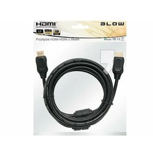 Kabel HDMI BLOW 92-032# HDMI HDMI 3m kolor czarny