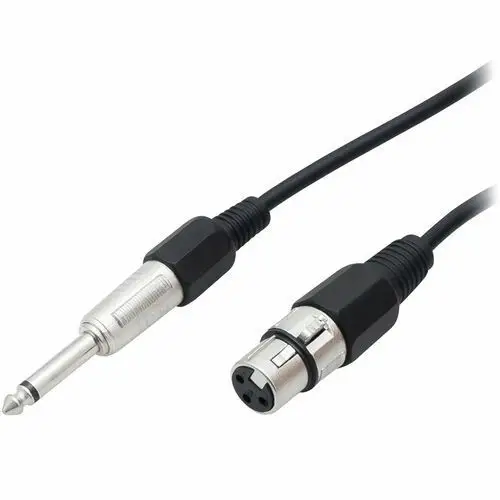 Kabel przewód mikrofonowy jack 6,3 - xlr 1,5m Blow