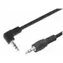 KABEL PRZEWÓD PRZYŁĄCZE 2X WTYK MINI JACK 3,5MM KĄTOWY MĘSKI STEREO AUX 3M Sklep on-line