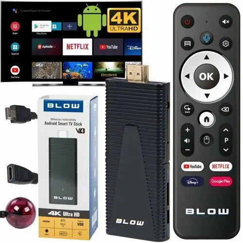 Blow Odtwarzacz multimedialny smart tv stick box bluetooth 4k wifi przystawka