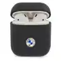 Bmw bma2sslna airpods cover granatowy/navy geniune leather silver logo Sklep on-line