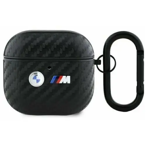 BMW Carbon Double Metal Logo - Etui AirPods 4 (czarny)