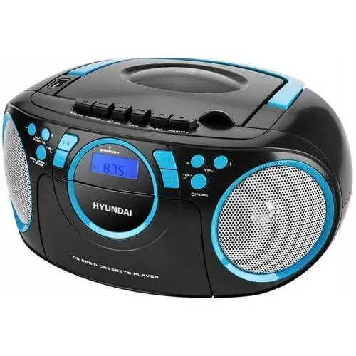 Boombox Hyundai Trc 788 Aubbl Czarno-niebieski Radioodtwarzacz Radio Aux