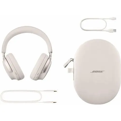 Bose QuietComfort Ultra bezprzewodowe słuchawki redukcja szumów białe