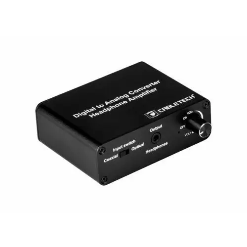 Złącze konwerter sygnału cyfrowego na analogowy z gniazdem słuchawkowym Cabletech