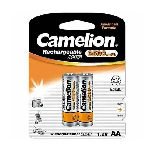 Camelion aa hr6 2500 mah rechargeable batteries ni-mh 2 pc(s)