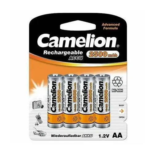 Camelion AA HR6 2500 mAh Rechargeable Batteries Ni-MH 4 pc(s)