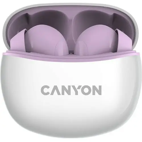 Canyon TWS-5 - dokanałowe - Bluetooth 5.2 - fioletowy