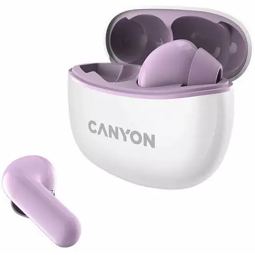 Canyon TWS-5 - dokanałowe - Bluetooth 5.2 - fioletowy