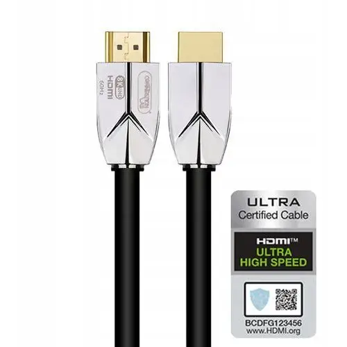 Certyfikowany Kabel Hdmi 2.1 Uhd 8K 4K 60/120Hz Connectionlab Uhdc 2m