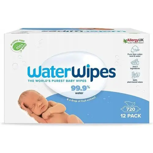 Chusteczki nawilżane 720 szt. dla Dzieci WaterWipes Bio 12 x 60 szt