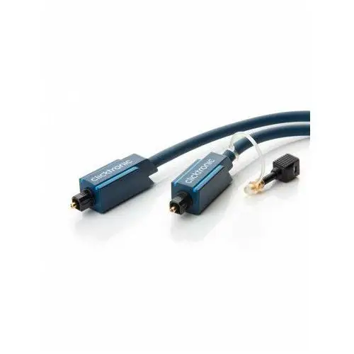 Kabel optyczny toslink zestaw 3,5 mm m/m adapter złoty hq 2 m Clicktronic