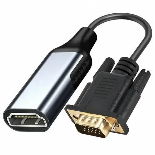 CO2 ADAPTER VGA DO HDMI KABEL PRZEJŚCIÓWKA KONWERTER FULL HD 1080P 60HZ