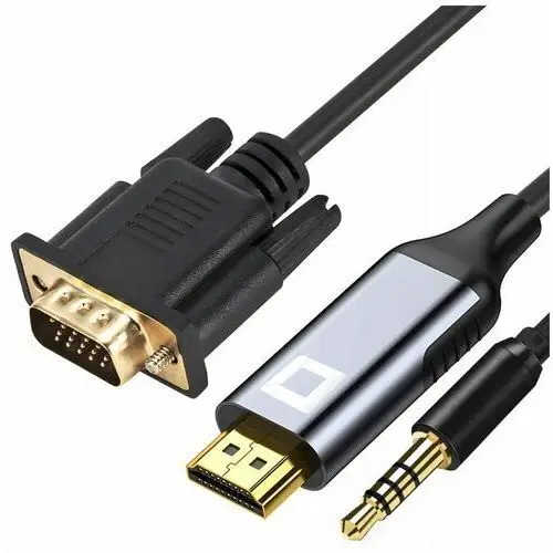 Kabel vga - hdmi przejściówka konwerter adapter audio full hd 60hz 1m Co2