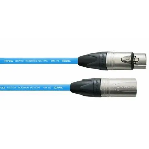 Cordial Kabel przewód mikrofonowy xlr 3 m niebieski