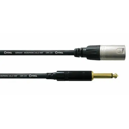 Cordial Kabel przewód mikrofonowy xlr - jack 6,3 mm 5 m