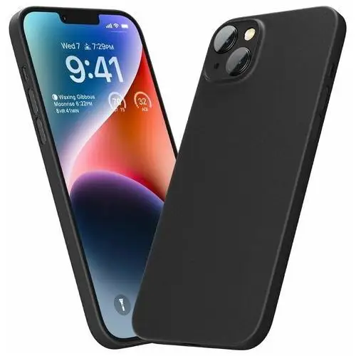 D-Pro Air Ultra Slim Minimal PP Case 0.4mm bardzo cienkie matowe minimalistyczne etui do iPhone 15 (Black)