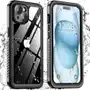 D-pro Etui 360° waterproof case ip68 obudowa wodoodporna wodoszczelna pancerna do iphone 15 plus (czarny) Sklep on-line