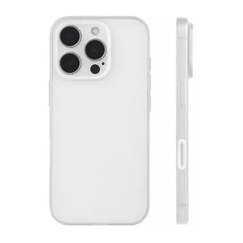 Etui air pp case 0.4mm ultra cienkie najcieńsze minimalistyczne matowe do apple iphone 16 pro max (biały) D-pro