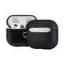 D-Pro Leather Case skórzane etui do Apple AirPods 3 z metalową zawieszką (Czarne) Sklep on-line