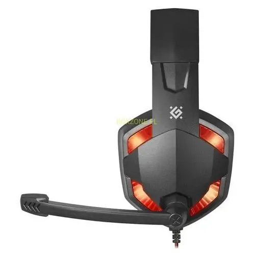 Słuchawki z mikrofonem Defender WARHEAD G-370 podświetlane USB Gaming + GRA czarno-czerwone
