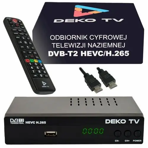 Tuner Dekoder DVBT-T2 DekoTV Pro czarny, DekoTV Pro