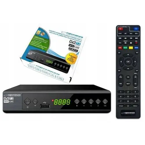 Dekoder Tuner Tv Do Telewizji Naziemnej Hd DVB-T2 Hevc H.265 Pilot