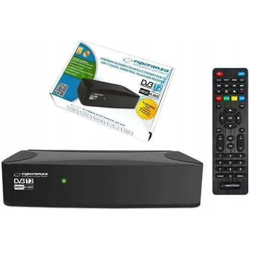 Dekoder Tuner Tv Do Telewizji Naziemnej Hd DVB-T2 Hevc H.265 Pilot