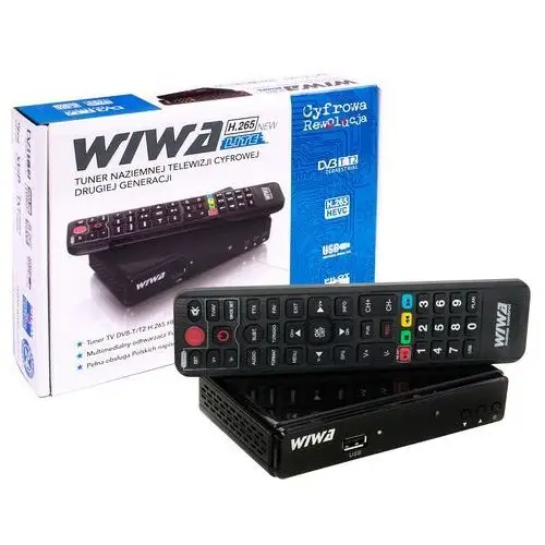 Dekoder Tuner Wiwa Tv Naziemnej DVB-T2 H.265 Lite