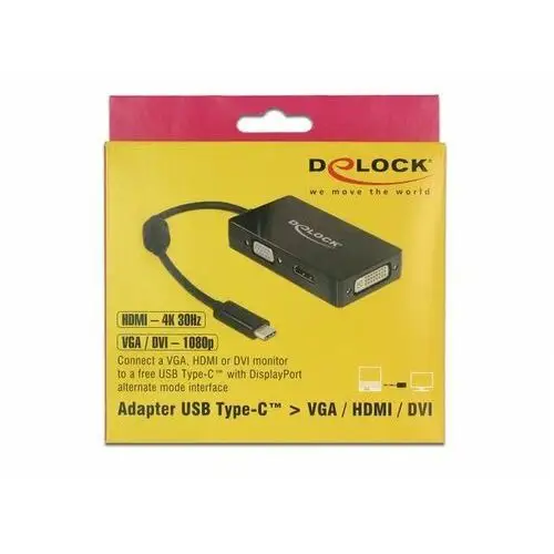 Adapter USB-C - HDMI/VGA/DVI-D DELOCK