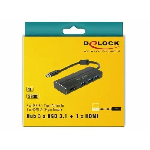 Adapter USB-C - USB 3.0/HDMI DELOCK