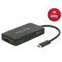 Delock, Adapter USB-C - VGA(f)/ HDMI(f)/ DVI-i(f)/ Displayport Sklep on-line