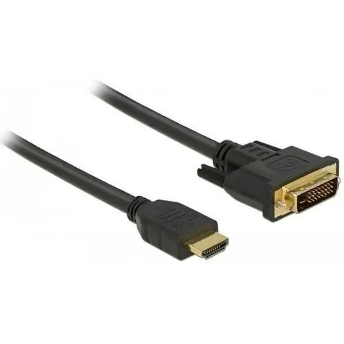 Kabel adapter Delock HDMI (M) - DVI-D (M) czarny