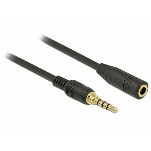 Kabel audio minijack 3.5mm m/f 4 pin DELOCK, 1 m