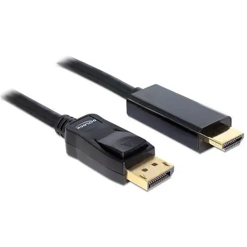 Kabel Delock Displayport (M) - HDMI (M) 3m gold