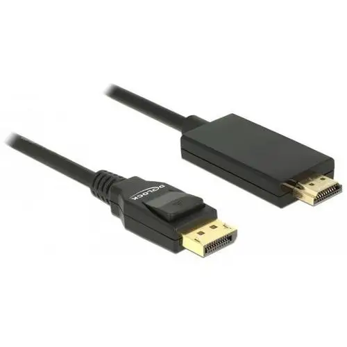 Delock Kabel DisplayPort v1.2A - HDMI M/M 4K 1M czarny Premium