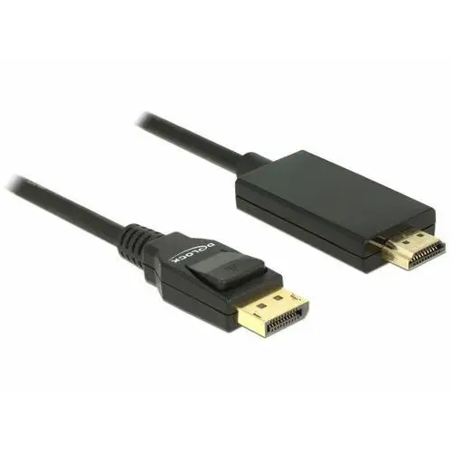 Delock Kabel DisplayPort v1.2A - HDMI M/M 4K 3M czarny Premium