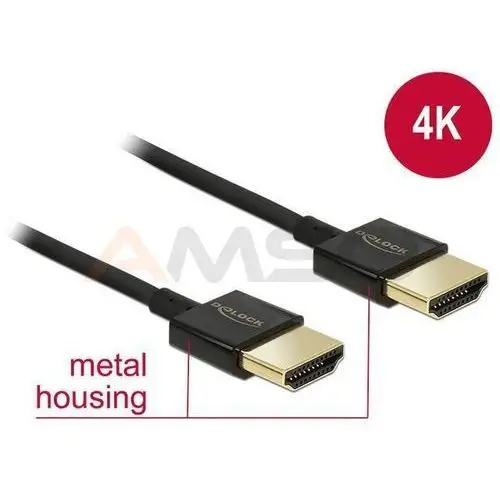 Kabel HDMI Delock HDMI-HDMI High Speed Ethernet 4K 3D 0.5m, 84786