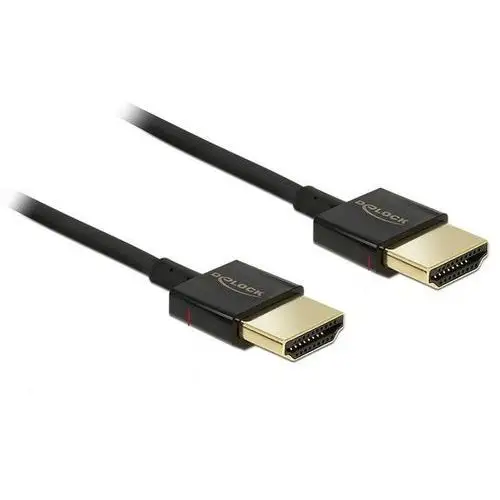 Kabel HDMI-HDMI High Speed Ethernet 4K 3D Slim 3m czarny