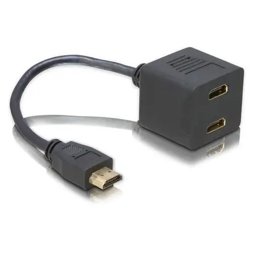 Kabel Delock HDMI - HDMI x2 0.2m Czarny