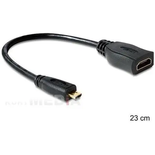 Kabel Delock HDMI - Micro HDMI 0.25m Czarny (65391)