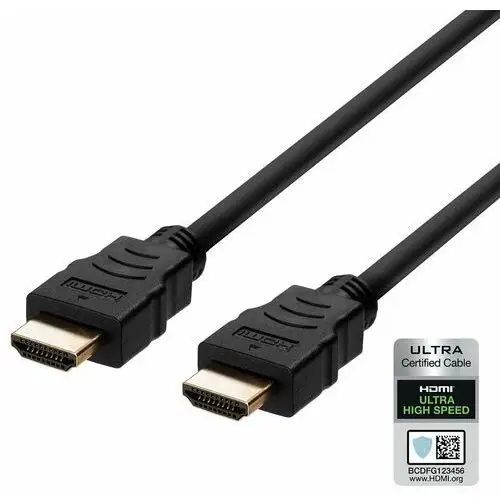 DELTACO HU-10 ULTRA SZYBKI KABEL HDMI 48GBPS, 1M, CZARNY