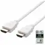 DELTACO HU-10A ULTRA SZYBKI KABEL HDMI 48GBPS, 1M, BIAŁY Sklep on-line