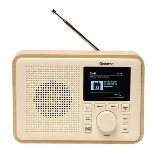 Denver Kompaktowe radio dab+/fm light wood