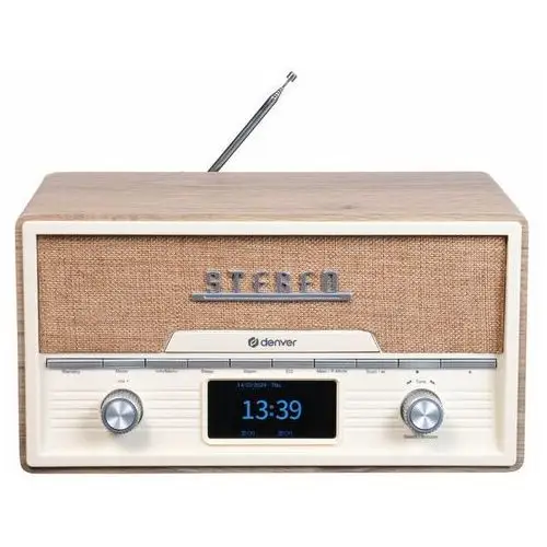 Denver Radio retro mda-525dw z radiem fm dab+ light wood