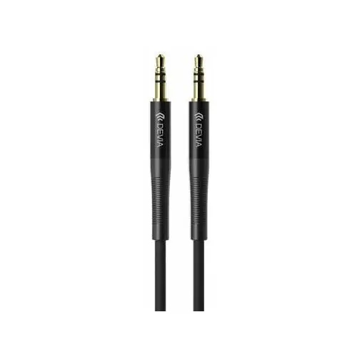 Devia , kabel audio ipure jack 3,5 mm - jack 3,5 mm 1,0 m, czarny