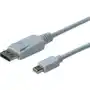 Kabel displayport ak-340102-020-w, [1x złącze męskie displayport - 1x złącze męskie mini-displayport], 2 m, biały Digitus Sklep on-line