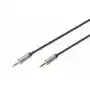 Kabel połączeniowy audio MiniJack Stereo Typ 3.5mm/3.5mm M/M nylon 1m Sklep on-line