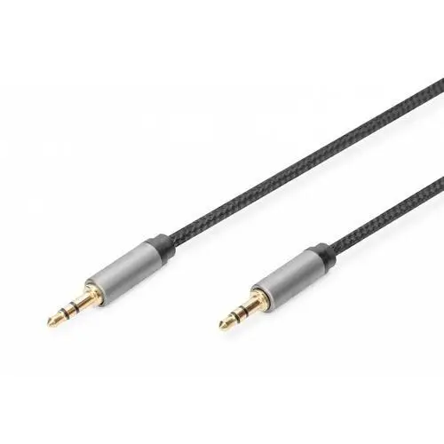 Digitus Kabel połączeniowy audio premium minijack stereo typ 3.5mm/3.5mm m/m nylon 1,8m